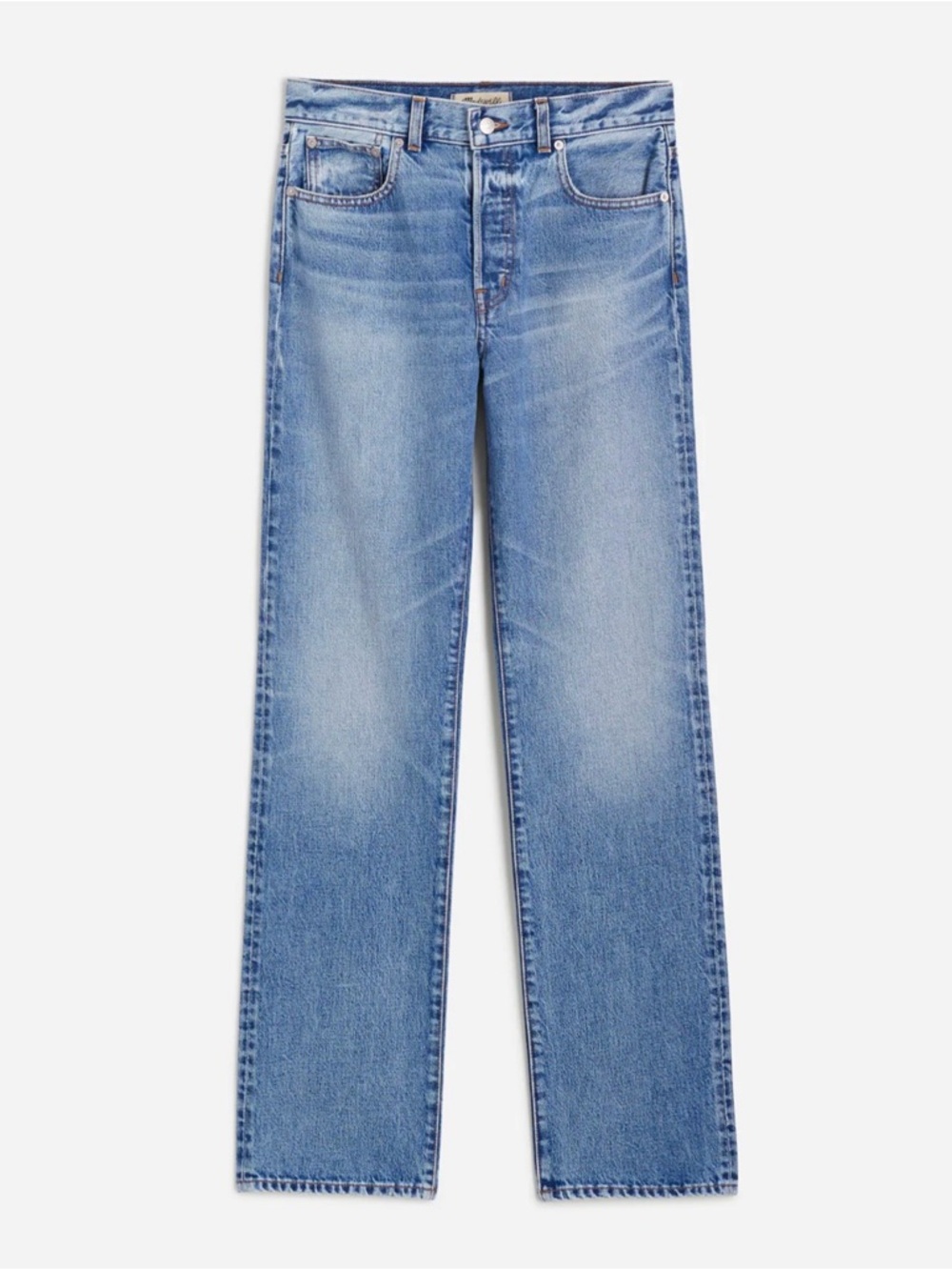 Madewell Petite Longline Straight Jean Atlin Wash 26P